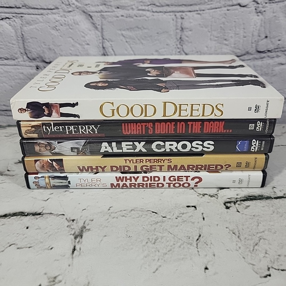 Tyler Perry Movies DVDs Lot Of 5 Alex Cross Good Deeds Whats Done In The Dark